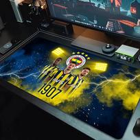 Fenerbahe Sk Mouse Pad Large Gaming Table Cushion Nonslip Laptop Tablet Big Mousepad Xxl Mat Mini Pc Playmat With Lock Edge 50cmx100cm(19.6x39.4inch)