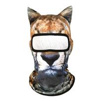 3D katės kaukė šuns tigro Cosplay Balaklava Motociklo visos veido gobtuvo kaukė Slidinėjimo kepurė Šalmas Miela galvos apdangalo kepurė Helovino vakarėlio kaukės black