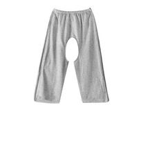 Adult Incontinence Care Pants Bedridden Patients Leg Fracture Full Side Zippers One-Piece Cotton Gray/Black L 100-125 cm