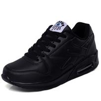 Women Air Cushion Sneakers Lace Up Lightweight Running Shoes Comfortable Casual Walking Trainers 41 juoda