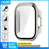 Dėklas Xiaomi Redmi Watch 6 Lite su grūdinto stiklo ekrano apsauga ir kietu PC apsauginiu buferiu Watch 6 Lite dangtelio priedai Redmi Watch 6 Lite gray