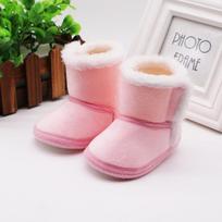 Žieminiai kūdikių berniuko medvilniniai batai laisvalaikio batai Pirmieji vaikštynės naujagimiui, mielas neslystantis minkštas padas 6-12m ruda