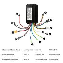 36V 48V 20A 350W-500W Sine Wave Brushless Motor Controller Inverter for e-bicycle scooter