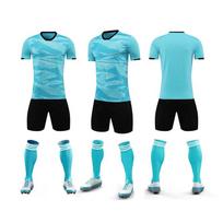 Atvykimas Aukštos kokybės futbolo marškinėlių rinkinys Vyrams Futbolo uniforma Futbolo marškinėlių rinkinys Sportinis kostiumas Bėgimui Sportinė apranga Vyrams Futbo XL dangaus mėlyna spalva