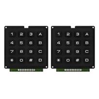 4x4 Matrixes Button Keyboard Keypad Array Modules ABS Plastic Keys 4x4 16 Key Button Membrane Button DIY Kit 2