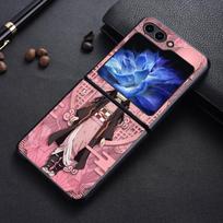 Anime D-Demon S-Slayer dėklas Samsung Galaxy Flip6 Flip4 Flip5 Z Flip 7 6 5 4 3 Flip3 Flip7 FE nugarėlės telefono dėklas Funda Galaxy Z Flip7 FE black