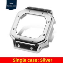 5600 5610 Metalinis dėklas Laikrodžio apyrankės Modifikavimo rinkinys, skirtas Casio G-Shock 3299 DW5600 DW5610 GW-B5600 DW-5600 Pakeisti Santos stiliaus rėmelį Dirželį For DW5600 GW-B5600 gray