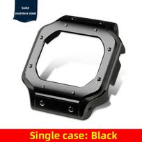 5600 5610 Metalinis dėklas Laikrodžio apyrankės Modifikavimo rinkinys, skirtas Casio G-Shock 3299 DW5600 DW5610 GW-B5600 DW-5600 Pakeisti Santos stiliaus rėmelį Dirželį For DW5600 GW-B5600 gray
