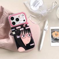 Japanese Anime Glasses Kuro Numa Sawako Phone Case for iPhone 17/16 Pro Max/15/14 - New Model iPhone 16 gray