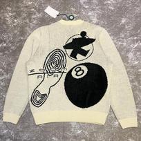 BeatStreet Vintažiniai megztiniai Žieminiai Oversize Unisex Y2k Harajuku Oversize megztiniai Portreto grafika Chic estetika Streetwear S black