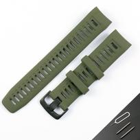 22 mm silikoninis dirželis, tinkantis Garmin Instinct išmaniajam laikrodžiui, vyriškas, vandeniui atsparus, sportinis, guminis laikrodžio dirželis, aksesuaras armijos žalia spalva