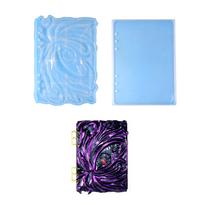 Notebook Cover Silicone Mold Book Epoxy Resin Casting Molds for DIY Diary Book Scrapbook Notepad Notebook Mould Craft gray