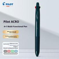 Pilot Acroball 4-in-1 daugiafunkcinis rašiklis, 0,5/0,7 mm sklandžiai rašantis rutininis rašiklis, juodas/raudonas/mėlynas/žalias ir mechaninis pieštukas, kasdieniam naudojimui