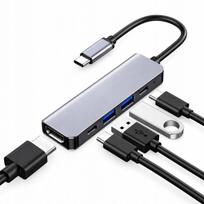 Spreest USB-C šakotuvas 5 viename su HDMI, 2 USB-A ir 2 USB-C jungtimis