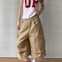 DRIPX Amerikietiško stiliaus Y2k 2000-ųjų Cargo Kelnės Moterims Harajuku Dydelio dydžio Laisvos Vasaros Šortai Kelnės Streetwear Chaki Džinsinės Capris M gray