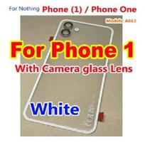 Best AAA+ New For Nothing Phone (1) Phone One A063 Battery Back Cover Housing Rear Case with Camera Frame Glass Lens Mobile Lid For Nothing1 White red