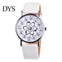 Fashion Student Chemical Element Markers Molecule Dial Quartz Analog Wrist Watch balta