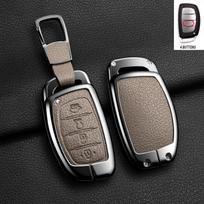 Cinko Lydinio Odinis Automobilio Raktų Dėklas Dangtelis Hyundai Tucson Santa Fe Rena Sonata Elantra Creta Ix35 Ix45 I10 I30 I40 Priedams gray