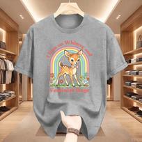 Whimsy And Feminist Rage T Shirt Trendy Unisexs T Rights Girl Unisex Empowerunisext Graphic T Shirts Causal Short Sleeve Tees Tops 4XL gray