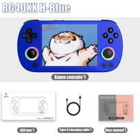 ANBERNIC RG40XX H Retro Handheld Game Console 64 Bit Linux 4.0''IPS Screen Supports 5G WiFi Bluetooth Output 256G PSP RG40XXH mėlyna