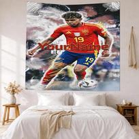 Lamine Yamal Custom Your Name Wall Decor Tapestry Art For Pet Memorial Birthdaywedding Party Backdrop Family Gift 150cmx200cm
