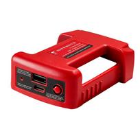 USB Charger Adapter for Milwaukee 18V Lithitum Battery Portable Type-C Port Fast Charging Battery Storage Rack Holder Case
