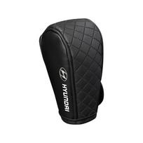 Automobilio pavarų perjungimo svirties dangtelis Odinis pavarų svirties dangtelis Pavarų dėžės selektoriaus rankenėlės apsauga Hyundai I30 Tucson Veloster Kona I10 I35 Elantra Santa juoda