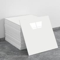 Lipnios vandeniui atsparios marmuro plytelių sienų lipdukai nuomojamo kambario renovacijai 30x30cm Single Sheet (Self-Adhesive) white