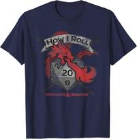 Dungeons and Dragons How I Roll T-Shirt S gray