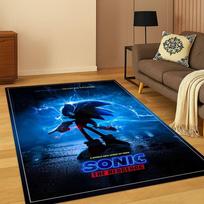 Klasikinis S-Sonic žaidimo animacinis ežiukas kilimas kilimėlis miegamajam svetainei sofai namų dekoravimui, vaikų zonos kilimėlis neslystantis grindų kilimėlis dovana 40x60cm