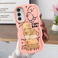 Capybara Mielas Šaunus Minkštas Telefono Dangtelis dėklas Samsung Galaxy A16 A52 A14 A11 A15 A13 A12 A21s A22 A23 A03 A06 A53 A04 A05 A33 Galaxy A33 5G