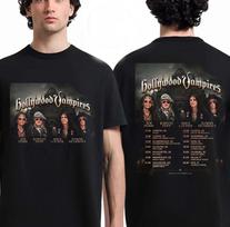 Holivudo vampyras 2026 Pasaulinis turas Šiaurės Amerikos marškinėliai Koncertas Retro Unisex ir Unisex Retro Rokas Y2k Ins 2XL black