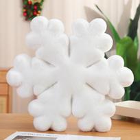 40/50/60cm Creative Funny Plush Snowflake Toys Super Stuffed Snow Pillow Kids Sleep Home Sofa Bed Cushion Gift For Kids 40cm balta