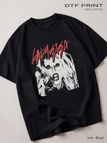Lady Gaga Back in Black T-Shirt M gray