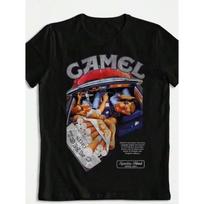 Vintažiniai grafiniai marškinėliai Camel Cigarečių Retro Plakatas XL gray