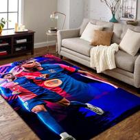 Lamine Y-Yamal Football Star 3D Print Rug Soft Non Slip Washable Floor Mat Bedroom Living Room Sports Fan Decor Gift For Boys 40cm x 60cm blue