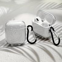 Glitter Transparent Case For AirPods Pro 3/Pro 2/ Pro Earphone Protection Case For Airpods 1or2/3/4 Wireless Earbuds Case Cover For Airpods Pro3 white