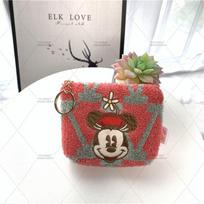 Disney pliušinis monetų dėklas/maišelis – kūrybiškas animacinis Mikės Pūkuotuko ir Mini pelės formos raktų dėklas ir moteriška piniginė Coin purse