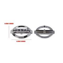 Automobilio vairo emblemos lipdukai ženklelis Nissan Qashqai Juke Pulsar Sentra Altima Patrol Micra Rogue Almera Versa Pathfinder gray
