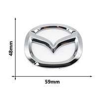 1 vnt. ABS automobilio vairo centro emblemos lipdukas, skirtas „Mazda 3 CX3 CX4 CX5 CX7 CX8 CX9 CX30 RX7 Atenza Axela“ interjero dekoravimui sidabras