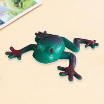 1Pcs Simulation Frog Model Tricky Decompress Frog Toy Soft Rubber Fake Frog Sensory Game Excellent Gift For Children Mischief blue