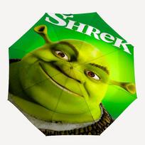 Shrek Theme Automatic Umbrella, Lightweight & Portable, 8 Rib, Perfect for Outdoor Travel, Birthdays, Christmas, Gifts. Three-fold umbrella yellow
