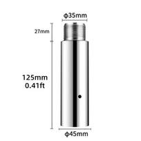 Pole Extension Tube Portable Replacement Easy Installation Dance Connection 125mm gray