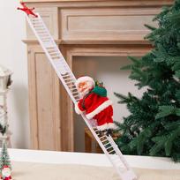 Electric Climbing Ladder with Santa Claus Christmas Decoration