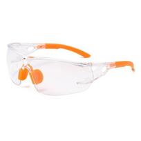 Transparent Colorful Safety Glasses Unisex Work Goggles Suitable for Construction Lab Cycling and Outdoor Sports 7 oranžinė