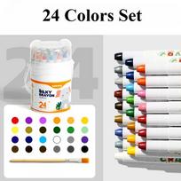 12 Or 48Pcs/Box Silky Smooth Crayon Set Twist-Up Crayons Crayons Travel Art Supplies School Home Art Supplies 24 colors brown