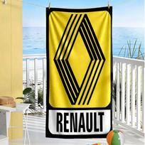 Renault Beach Towel Super Soft Microfiber Quickdry Fabric Comfortable Lightweight Perfect for Traveling Yoga Camping and Swimming 80cmx160cm(31x63inch)