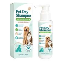 Pet Shampoo: Gentle and Skin-Friendly, Removes Odors, Leaves Fur Soft, Portable and Easy-to-Use Shampoo white