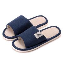 Patogios lininės šlepetės: Kvėpuojantis, Tylus, Minkštas padėklas vyrams ir moterims 44-45 (Size up if small) black