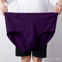 Vyriškos aukšto juosmens trikampio apatinės kelnaitės, didelio dydžio modalas vidutinio amžiaus ir vyresniems - Tinka iki 300 Jin, Vasaros leidimas 7XL violetinė